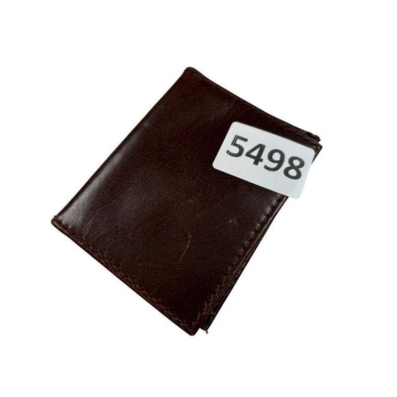 Vintage Brown faux Leather Bi-Fold Wallet - Picture 6 of 8